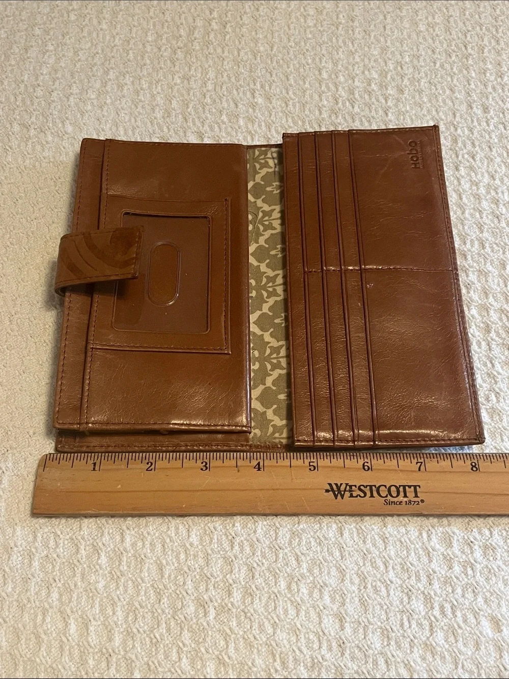 HOBO Embossed Leather Wallet